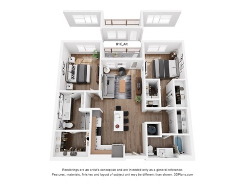 a 1 bedroom floor plan  sierra  2100 sq ft